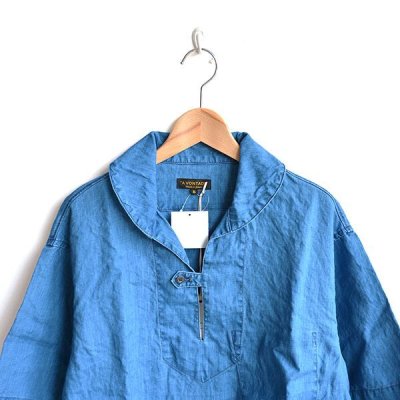 画像3: *A VONTADE / Indigo Linen Pullover Shirts S/S
