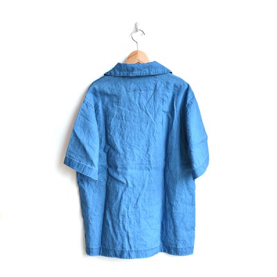 画像2: *A VONTADE / Indigo Linen Pullover Shirts S/S
