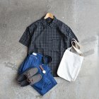 MORE DEDAIL3: *A VONTADE / Tropical Wool Check Shirts S/S