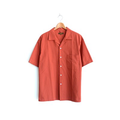 画像1: *A VONTADE /Open Collar Shirts SS -Cotton/Linen Hard Twist Weaher - (VTD-0383-SH)