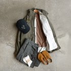 MORE DEDAIL3: *A VONTADE / Mil. Cookman Trousers II W/Belt -Cotton/Linen Weather-