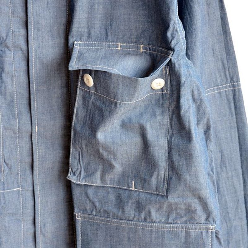 画像2: *A VONTADE / BDU Tropical Jacket -4oz Lt. Chambray-