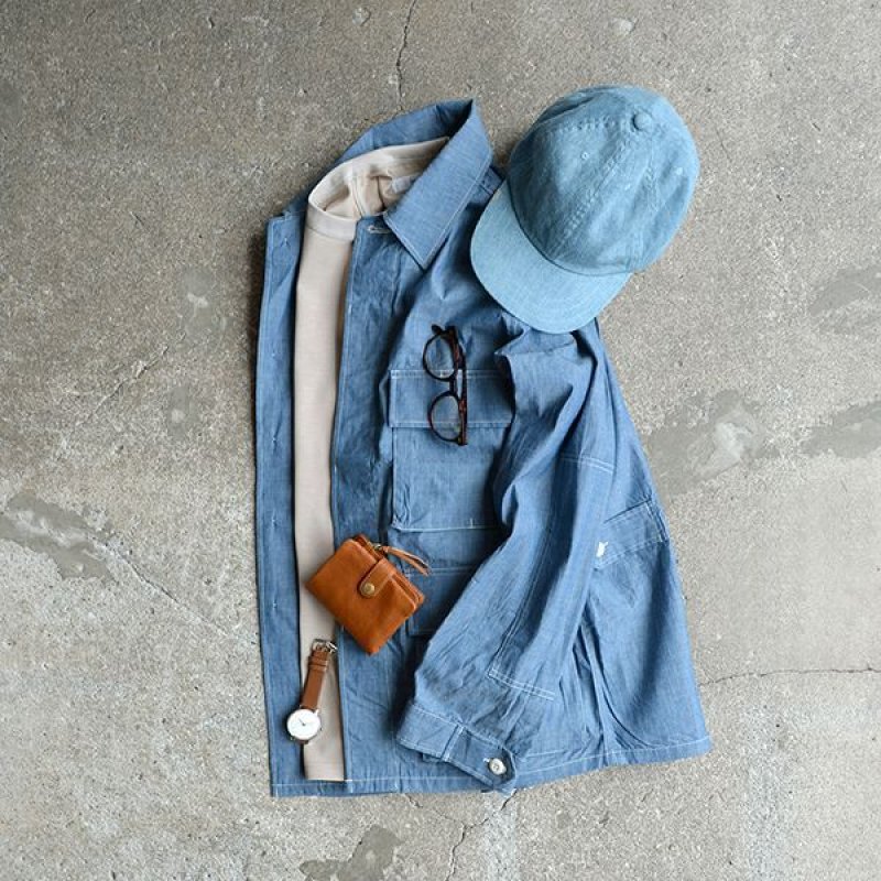 画像3: *A VONTADE / BDU Tropical Jacket -4oz Lt. Chambray-