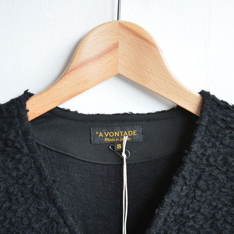画像1: *A VONTADE / Wool Boa V-Neck Cardigan
