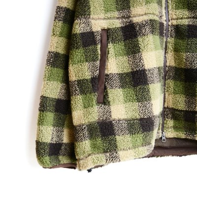 画像8: WILD THINGS / FLUFFY CHECK BOA JACKET（WT26127AD）