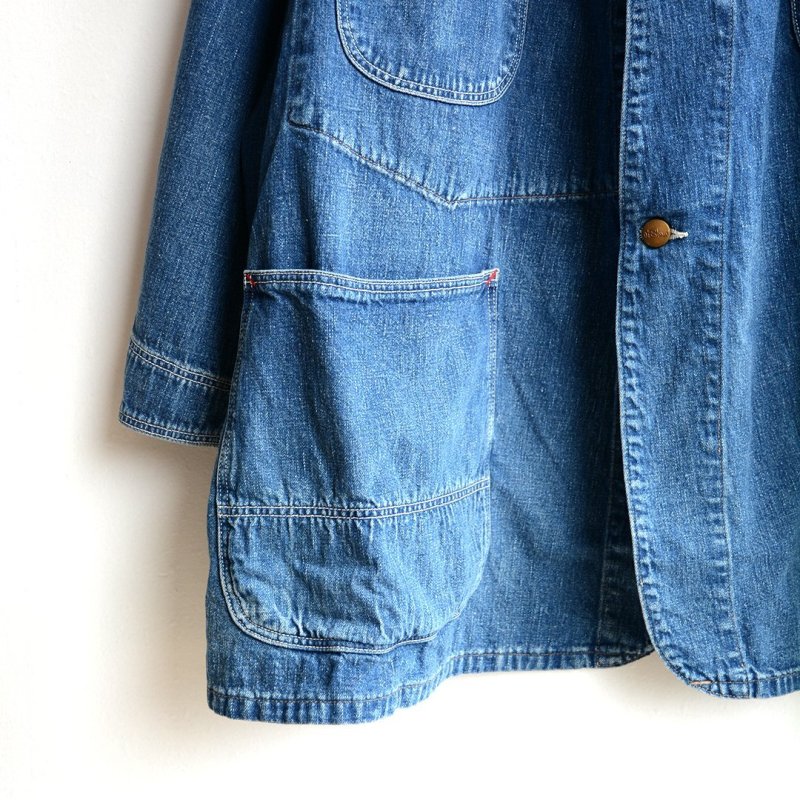 画像7: orSlow（オアスロウ） / Loosefit Denim Cover All -Denim Used- (00-6141-95) (7)