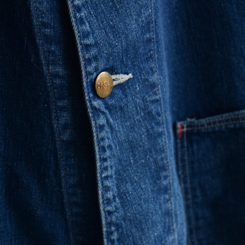 画像6: orSlow（オアスロウ） / Loosefit Denim Cover All -Denim Used- (00-6141-95) (6)