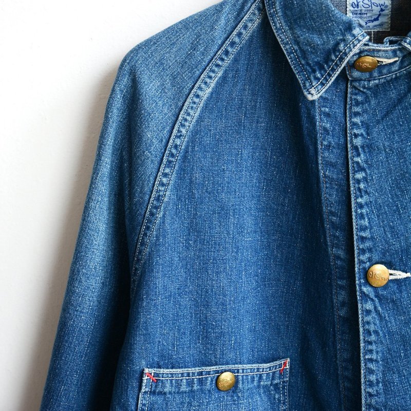 画像4: orSlow（オアスロウ） / Loosefit Denim Cover All -Denim Used- (00-6141-95) (4)