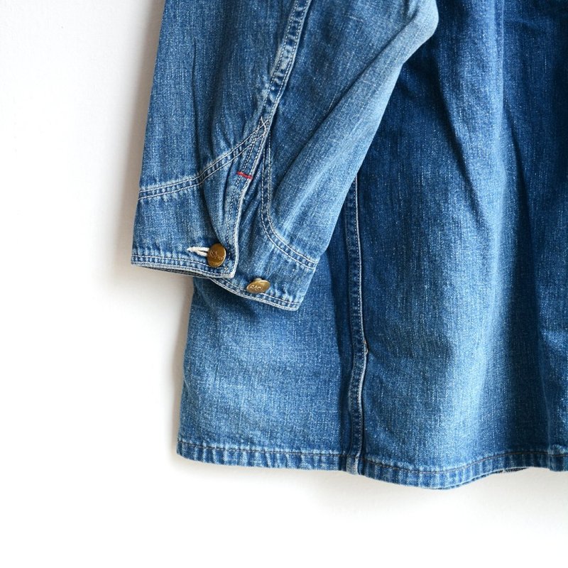 画像2: orSlow(オアスロウ) / Loosefit Denim Cover All -Denim Used- (00-6141-95)