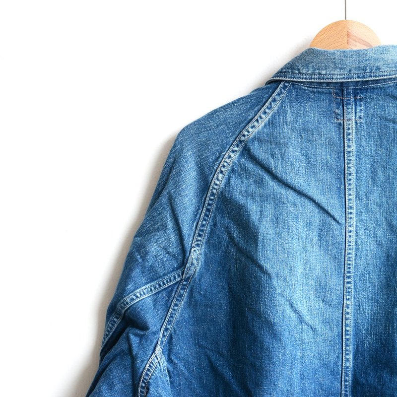 画像1: orSlow(オアスロウ) / Loosefit Denim Cover All -Denim Used- (00-6141-95)