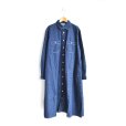 画像1: HARVESTY (ハーベスティー) / DENIM WORK SHIRTS DRESS (1)