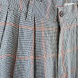 画像4: HARVESTY / CHECK-PATTERN EGG TUCKED PANTS