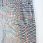 MORE DEDAIL1: HARVESTY / CHECK-PATTERN EGG TUCKED PANTS