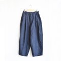 HARVESTY / DENIM WIDE EGG LONG PANTS 