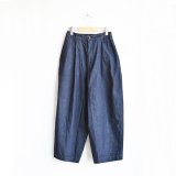 HARVESTY / DENIM WIDE EGG LONG PANTS 