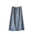 画像3: GRAMiCCi / Wool Blend Long Flare Skirt GreyCheck (3)