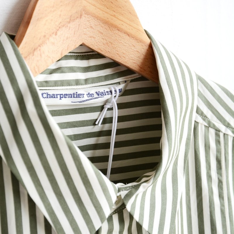 画像1: Charpentier de Vaisseau / Stark Stripe Cotton Dress Shirts
