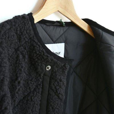 画像4: BARBOUR /  LADIES QUILTED NO COLLAR COAT OS BOA（SLQ0021）