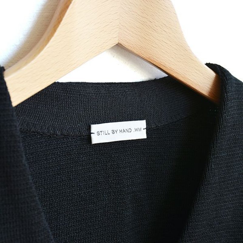 画像1: STILL BY HAND WM / Linen Like Cotton V-Neck Cardigan(KN02221WM)