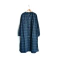 画像1: orSlow / No Collar Flannel Long Shirt （00-9574） (1)