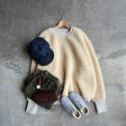 MORE DEDAIL3: HARVESTY / BOA-FLEECE BIG PULLOVER（ボアフリース エッグプルオーバー）