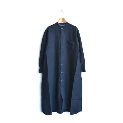 画像2: Charpentier de Vaisseau / Doris Linen Stand Collar Dress