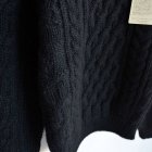 MORE DEDAIL1: INVERALLAN / Crew Neck Cable Pattern