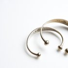 MORE DEDAIL1: TUAREG SILVER / BALL-END TAPERED BRACELET