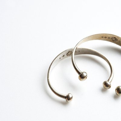 画像4: TUAREG SILVER / BALL-END TAPERED BRACELET