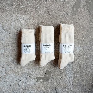 画像: RoToTo  / ORGANIC COTTON DAILY 3 PACK SOCKS