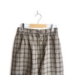 画像4: EEL products / SUN PANTS -Brown Check-（E-22206B）