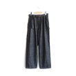 画像1: SANMONT / COTTON/SILK DENIM BELTED PANT (SPA0202)