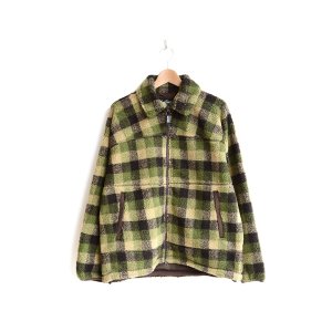 画像: WILD THINGS / FLUFFY CHECK BOA JACKET(WT26127AD)
