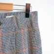 画像5: HARVESTY / CHECK-PATTERN EGG TUCKED PANTS