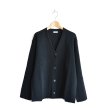 画像1: STILL BY HAND WM / Linen Like Cotton V-Neck Cardigan（KN02221WM）