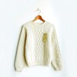 画像1: INVERALLAN / Crew Neck Cable Pattern