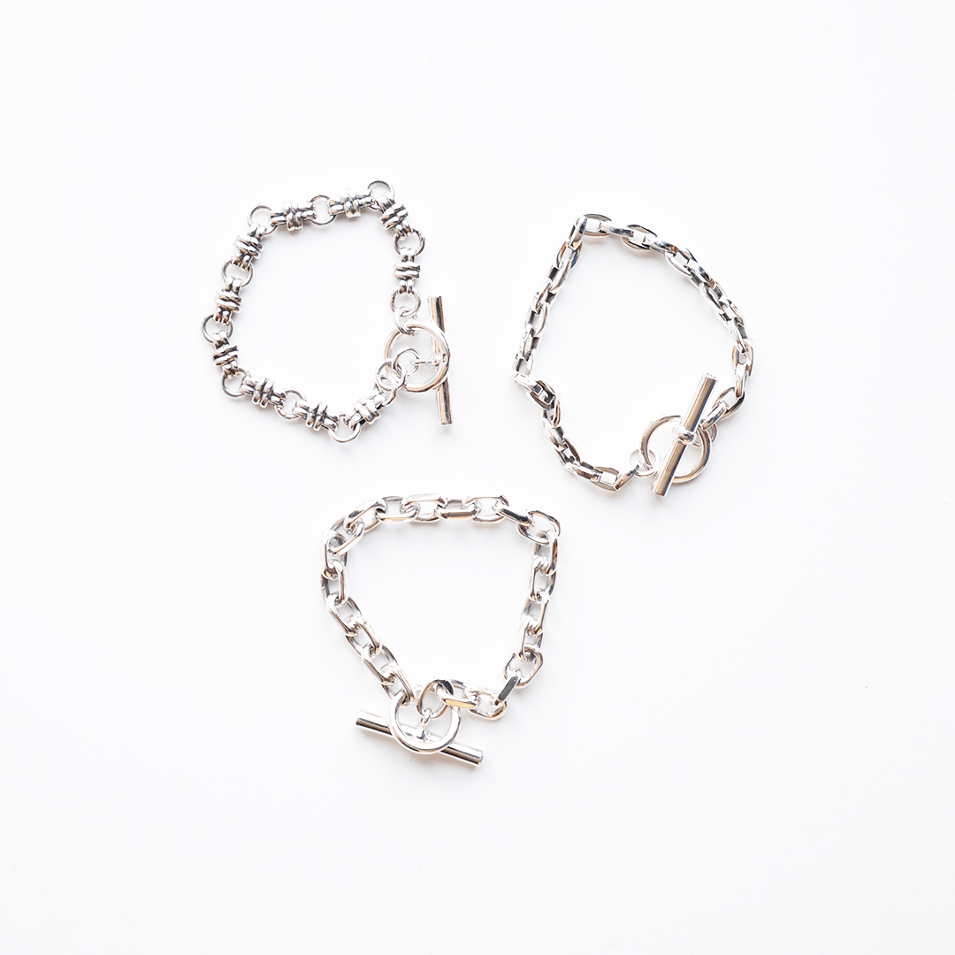 画像1: GENERAL by Lemontea / GENERAL 925 SILVER T-BAR BRACELET(GEN-050,GEN-051,GEN-053)