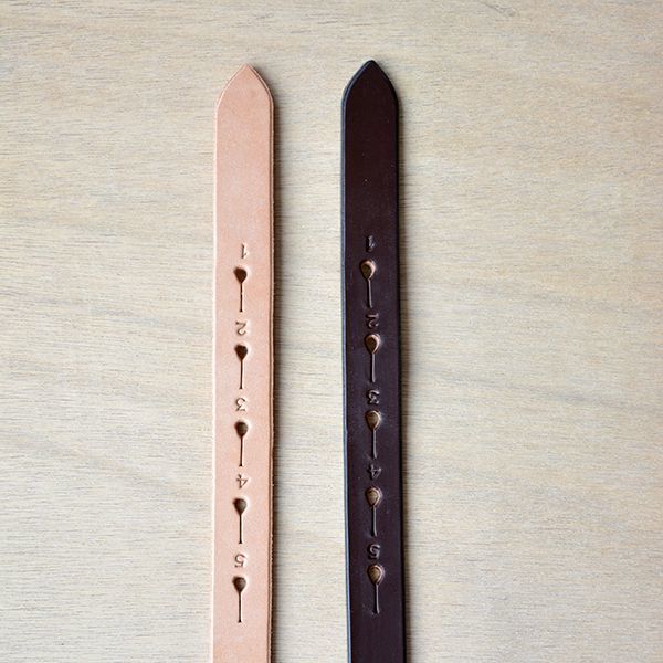 画像4:  JABEZ CLIFF / STIRRUP LEATHER BELT (2.0cm幅）