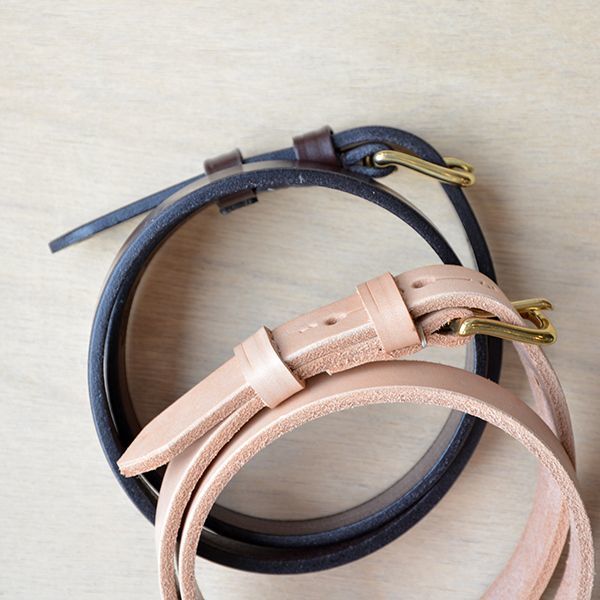 画像2:  JABEZ CLIFF / STIRRUP LEATHER BELT (2.0cm幅）