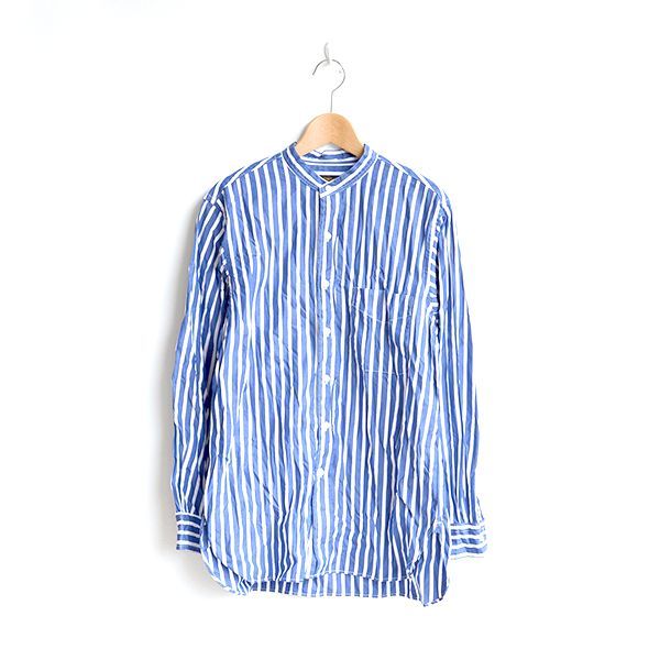 画像1: *A VONTADE / Banded Collar Shirts "80/2×60 Typewriter"