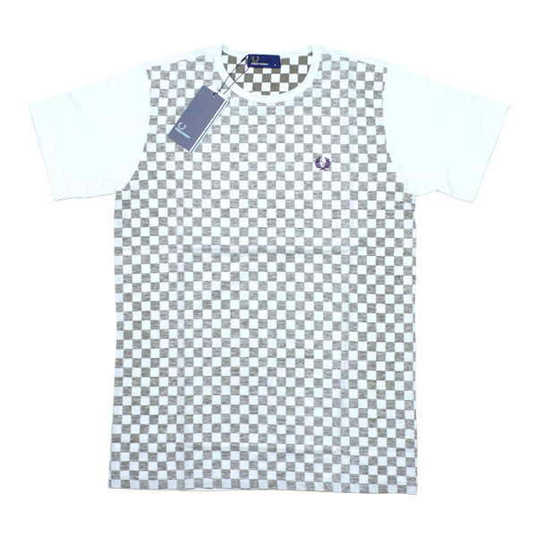 画像1: フレッドペリー/ブロックチェック Tシャツ（F1138-10）
