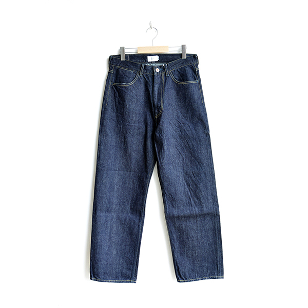 画像1: STILL BY HAND / 5pocket Selvege Wide Denim Pants