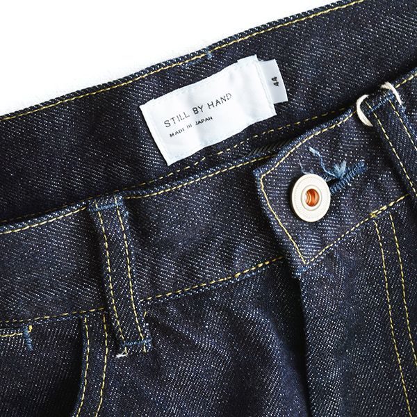 画像: STILL BY HAND / 5pocket Selvege Wide Denim Pants