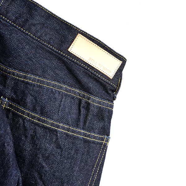 画像: STILL BY HAND / 5pocket Selvege Wide Denim Pants