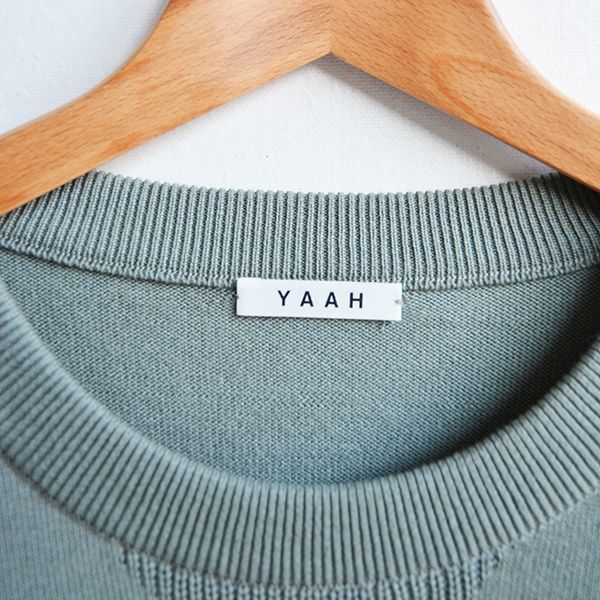 画像: YAAH/ CREW NECK SWEATER -COTTON CASHMERE-