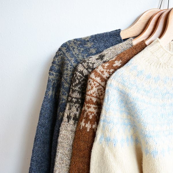 画像: NOR'EASTERLY/L/S WIDE NECK 2TONE NORDIC