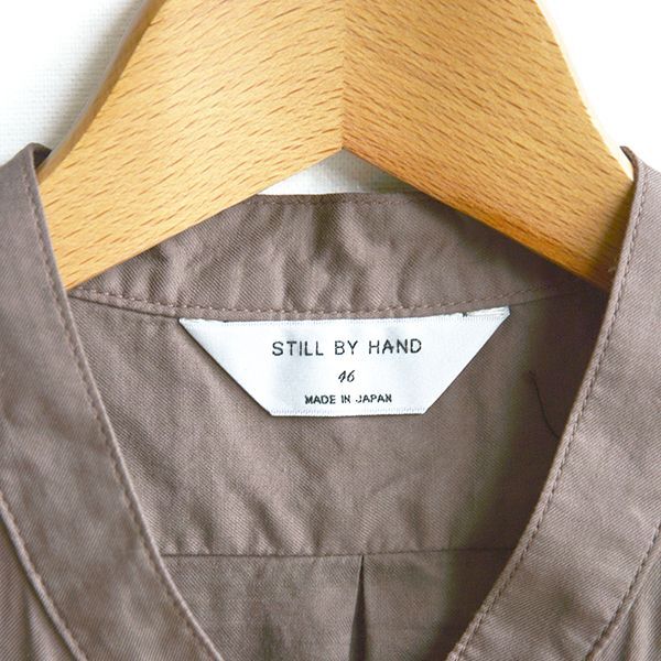 画像: STILL BY HAND / Cotton/Silk Band Collar Shirts（SH03221）