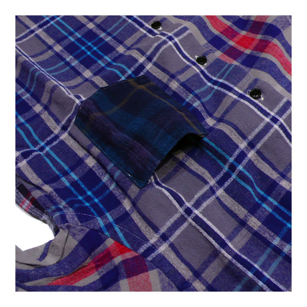 画像3: シュペリオールレイバー/ スモールカラー・チェックシャツ クレイジーパターン（13AW-SL203）