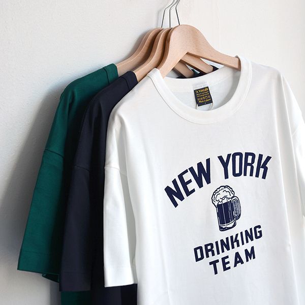 画像: *A VONTADE / 6.5oz Silket Print T (New York Drinking Team)