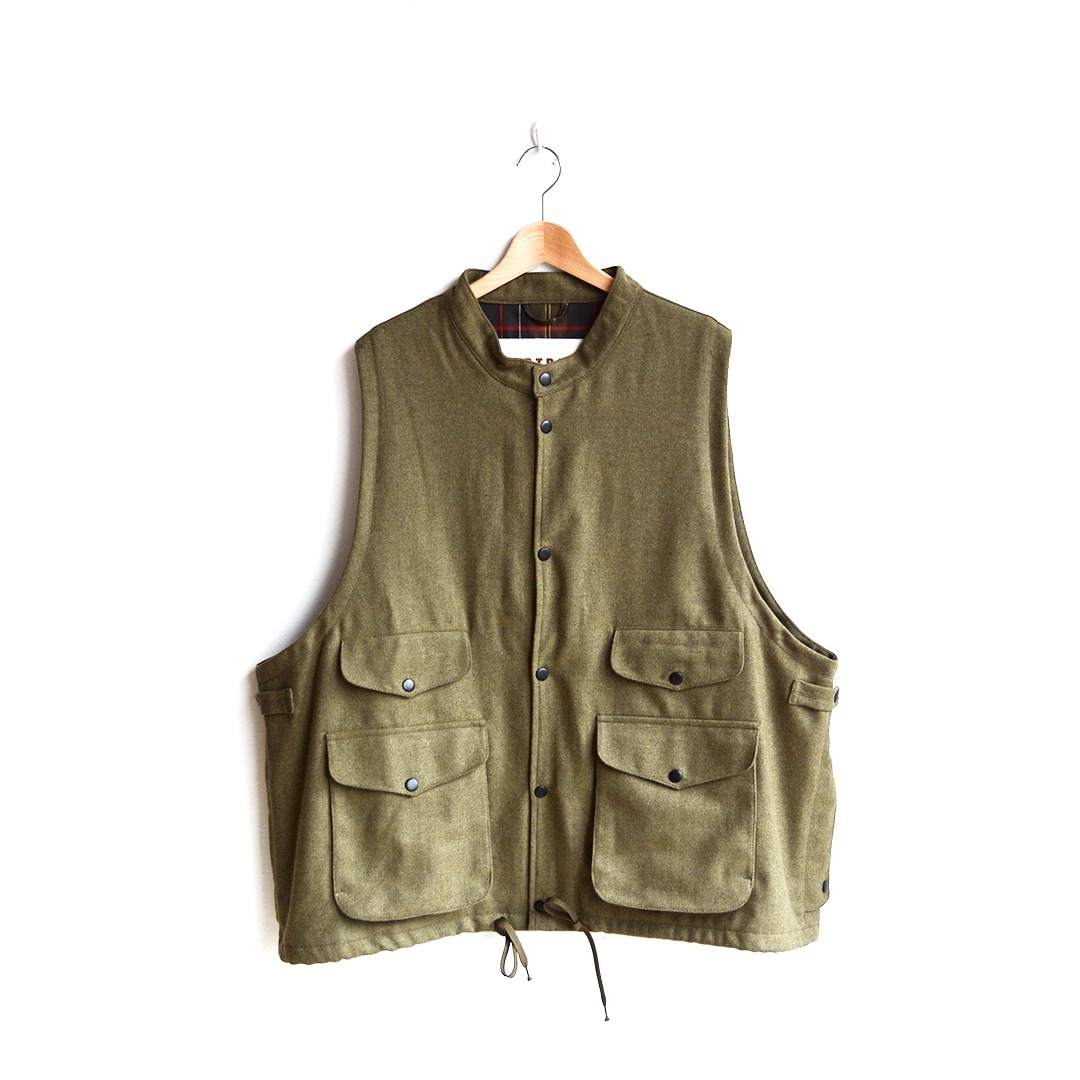 画像1: PORTRAITE (ポートレイト) / OVER VEST TWILL & WOOL (005-RR-EQ)